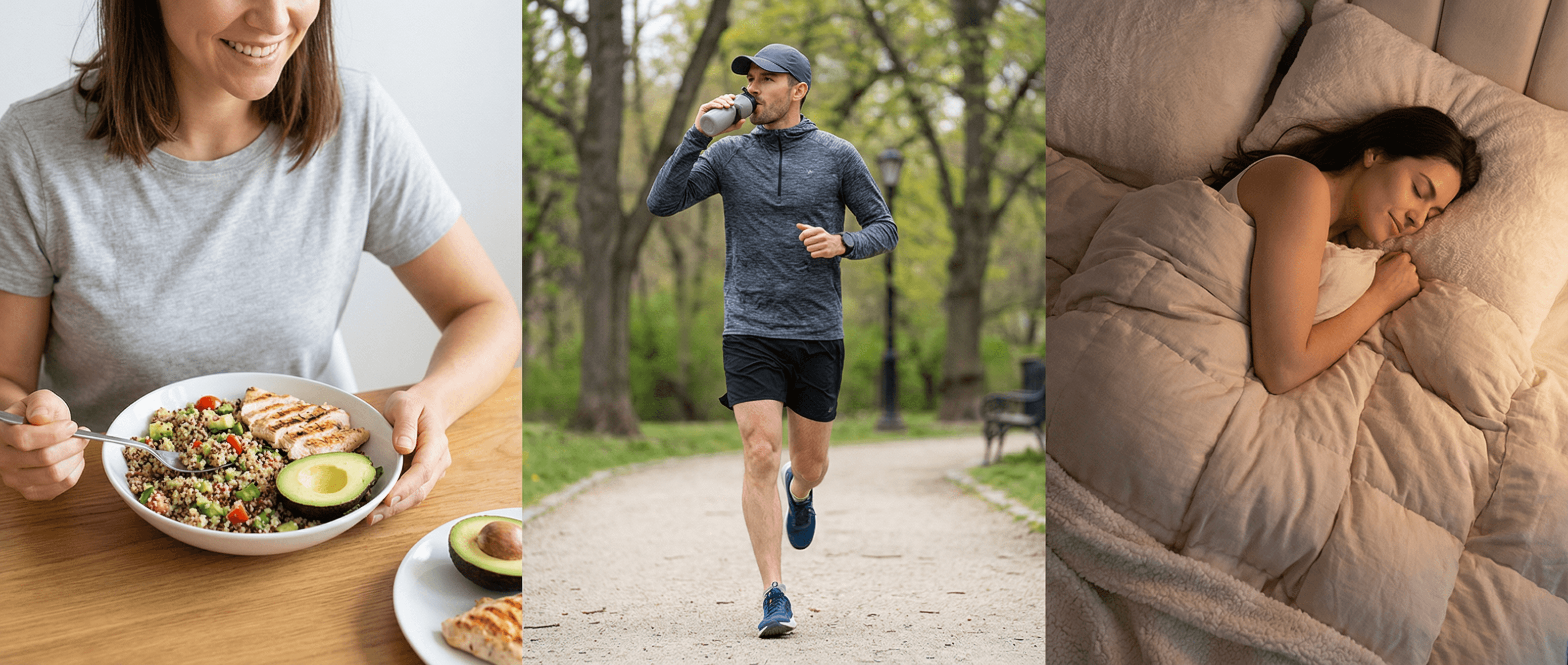 Meals water and sleep article banner